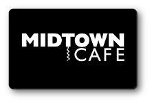 Midtown Cafe over black background